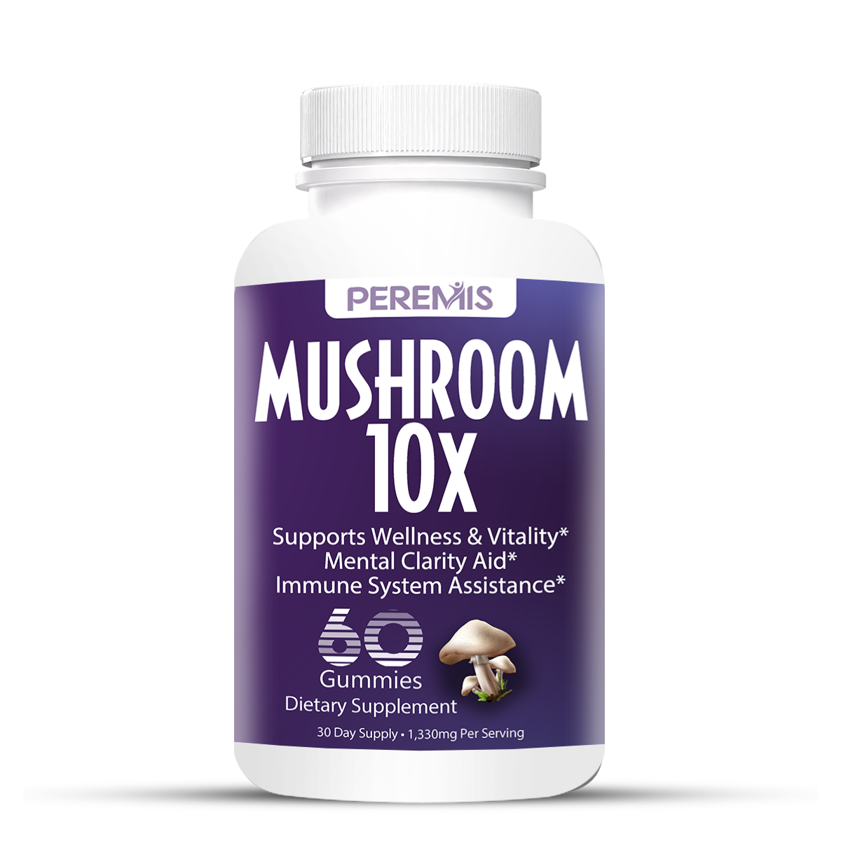 Mushroom 10X: B Plus Mushrooms Gummies